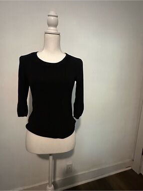 Cato Black Girls' Fitted 3/4 Sleeve Top